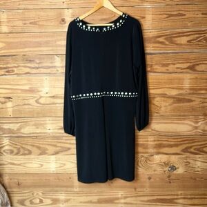 Michael Kors Black Dress with Pearl Details